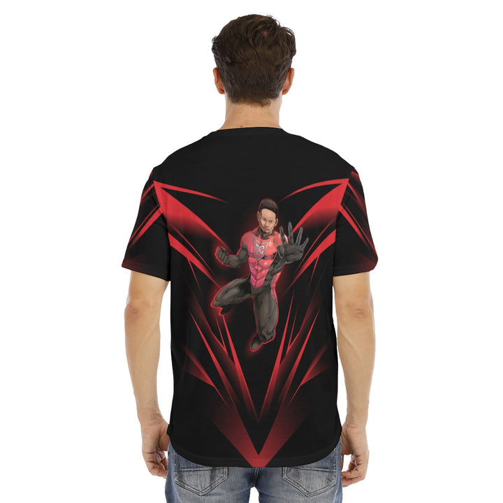 Miami Lit Short Sleeve Rounded Hem T-shirt - DG Trends Streetwear