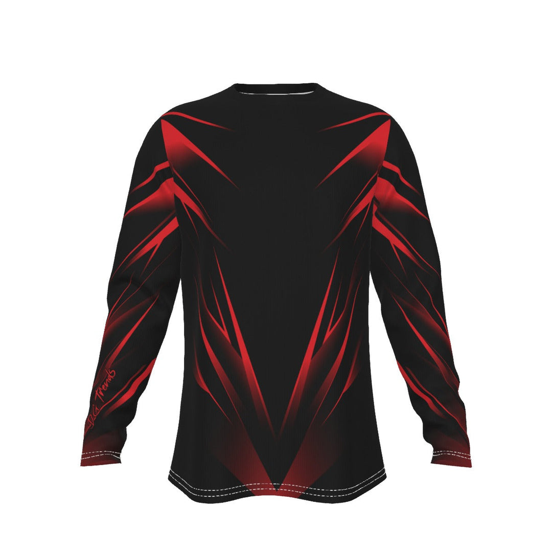 Miami Lit Cool DRI Moisture Wicking Performance Sports and Casual Long Sleeve Shirt (SUPERHERO PRINTED ON BACK) - DG Trends Streetwear