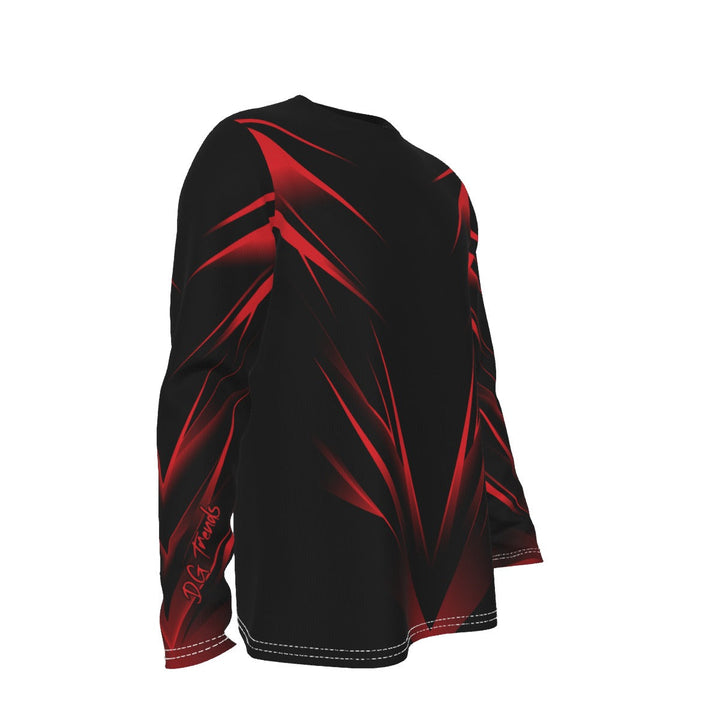 Miami Lit Cool DRI Moisture Wicking Performance Sports and Casual Long Sleeve Shirt (SUPERHERO PRINTED ON BACK) - DG Trends Streetwear