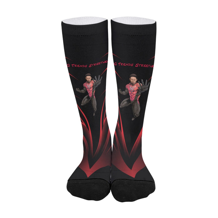 Miami Lit Fun Novelty Long Crew Socks - DG Trends Streetwear
